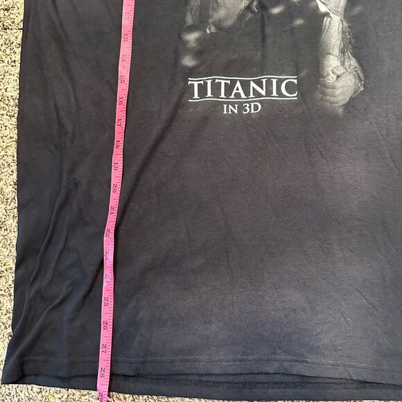 Vintage 90s Titanic 3D Movie Promo Shirt Leonardo Dicaprio 90s - Size Large - Picture 6 of 6